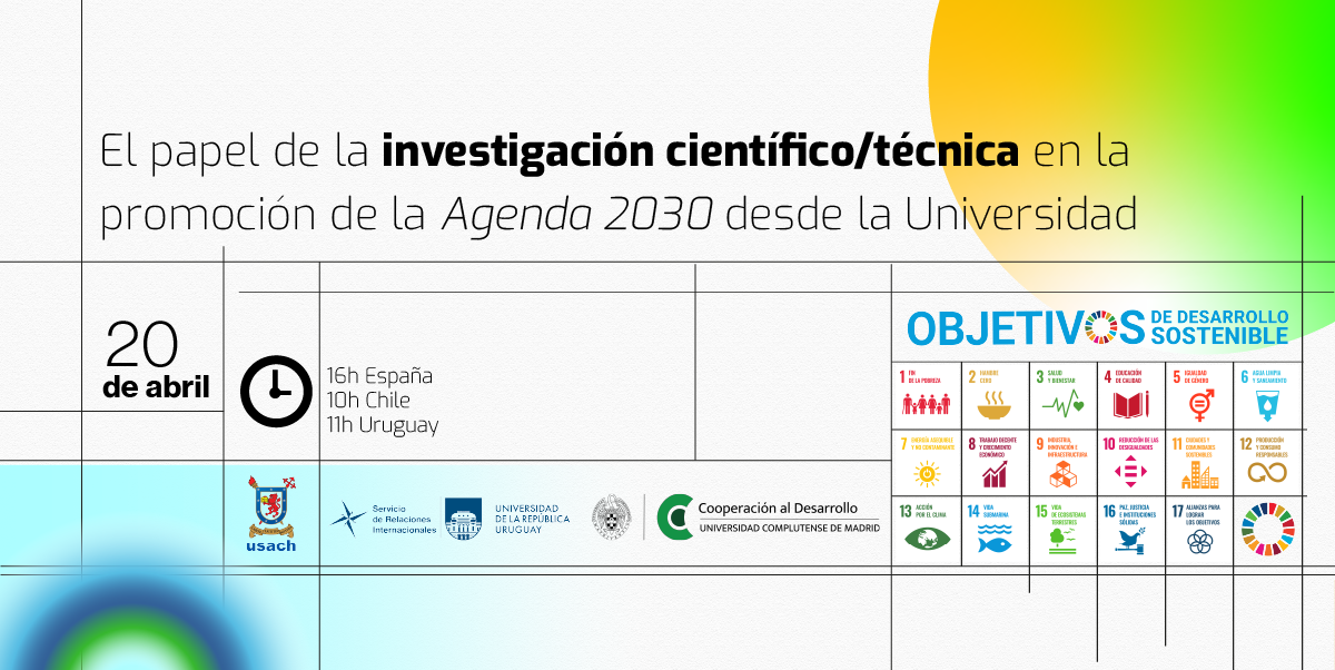 El papel de la investigación científico/técnica en la promoción de la Agenda 2030 desde la Universidad